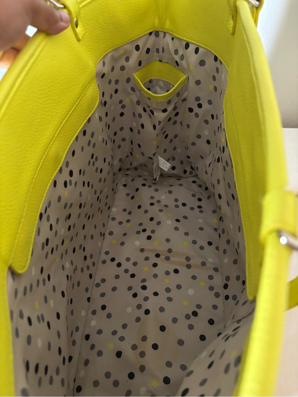 Newell neon Yellow Tote Bag with Top Handles - Picture 5 of 5